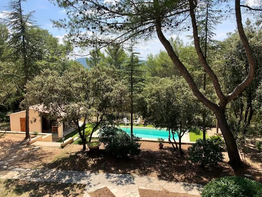 Villa Bois Romay Dans Le Luberon Avec Piscine, Tennis Et Petanque. La Bastide-des-Jourdans France